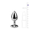 EasyToys Anal Collection Plug bijou Argent en coeur - SMALL 6.3 x 2.6 cm